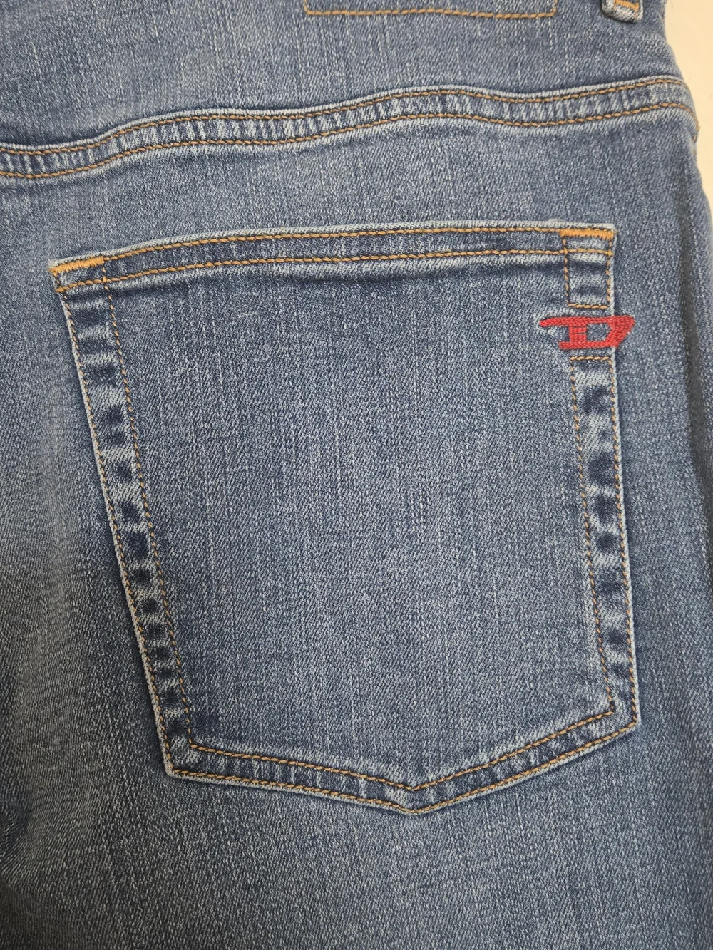 NWT Diesel 2005 D-Fining Jeans Men W33 L32 Regular Fit Tapered Blue Denim Stretc
